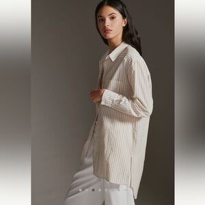 Anthropologie Longline Buttondown Size X-Small